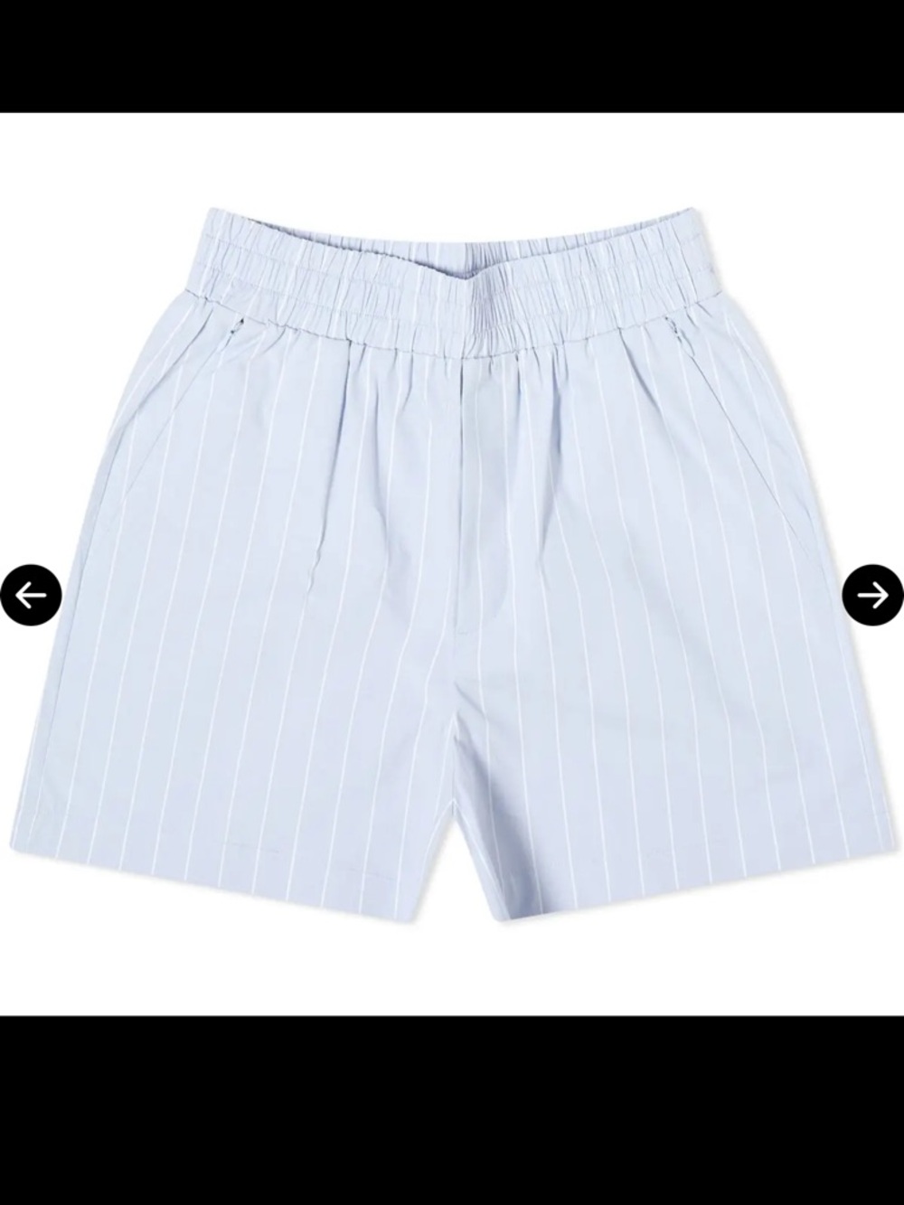 Good American Stripe Weekend Shorts